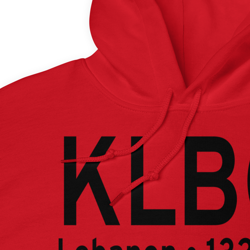 Floyd W. Jones Lebanon Airport (KLBO) ICAO Hoodie Sweatshirt 