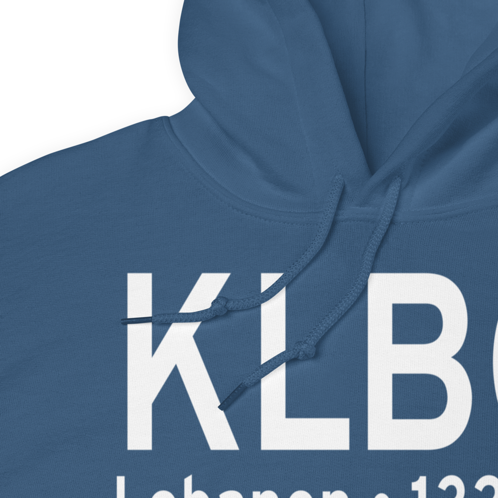Floyd W. Jones Lebanon Airport (KLBO) ICAO Hoodie Sweatshirt 