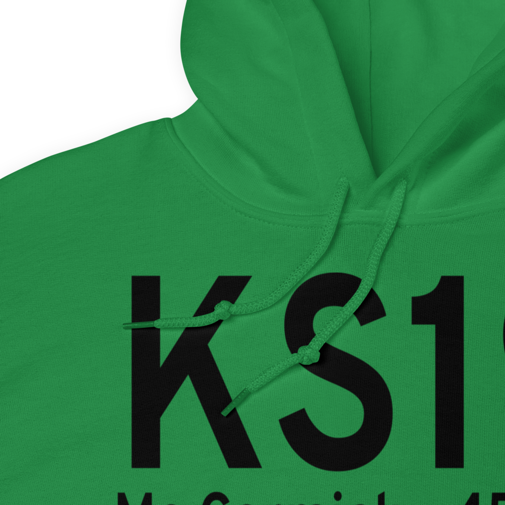Mc Cormick County Airport (KS19) ICAO Hoodie Sweatshirt 