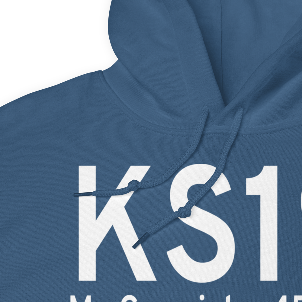 Mc Cormick County Airport (KS19) ICAO Hoodie Sweatshirt 