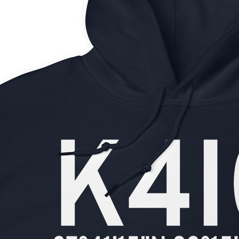 Mingo County Airport (K4I0) ICAO Hoodie Sweatshirt 
