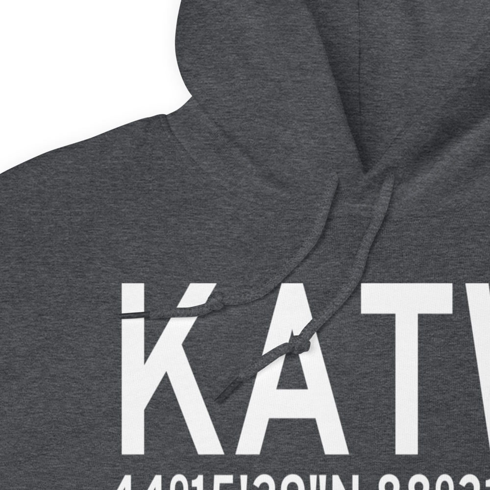 Appleton International Airport (KATW) ICAO Hoodie Sweatshirt 