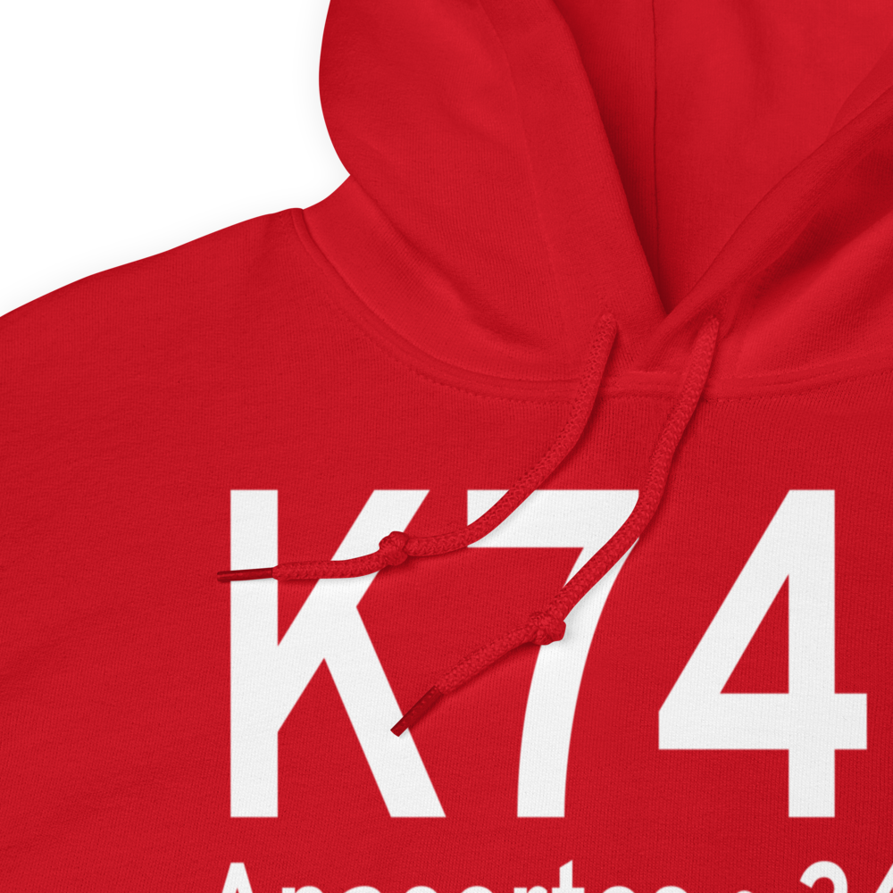 Anacortes Airport (K74S) ICAO Hoodie Sweatshirt 
