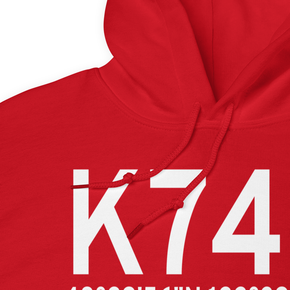 Anacortes Airport (K74S) ICAO Hoodie Sweatshirt 