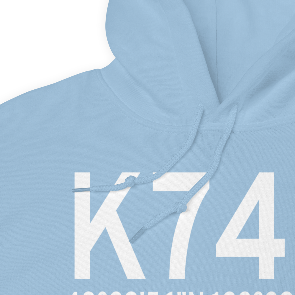 Anacortes Airport (K74S) ICAO Hoodie Sweatshirt 