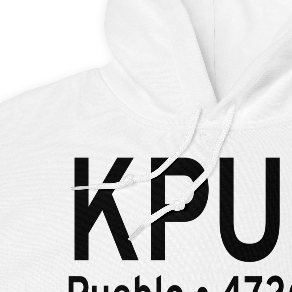 Pueblo Memorial Airport (KPUB) ICAO Hoodie Sweatshirt 