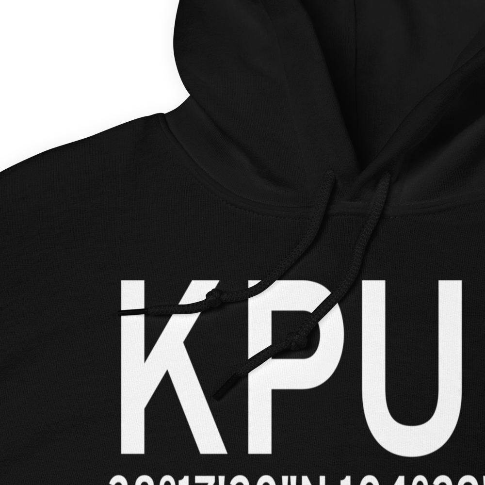 Pueblo Memorial Airport (KPUB) ICAO Hoodie Sweatshirt 