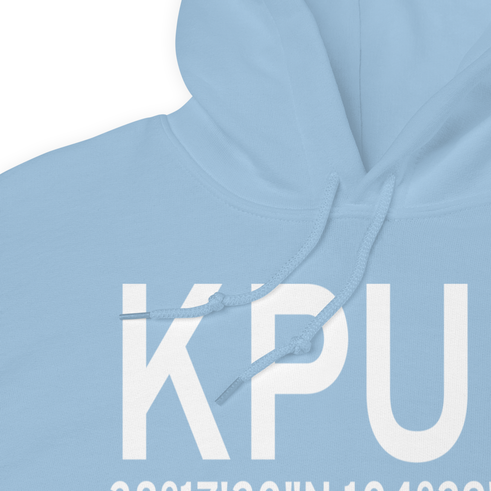Pueblo Memorial Airport (KPUB) ICAO Hoodie Sweatshirt 