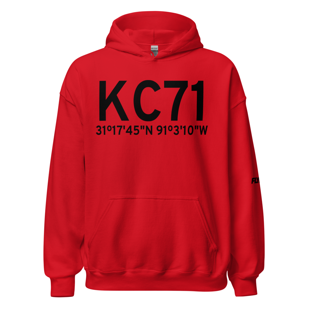 Crosby Municipal Airport (KC71) ICAO Hoodie Sweatshirt 