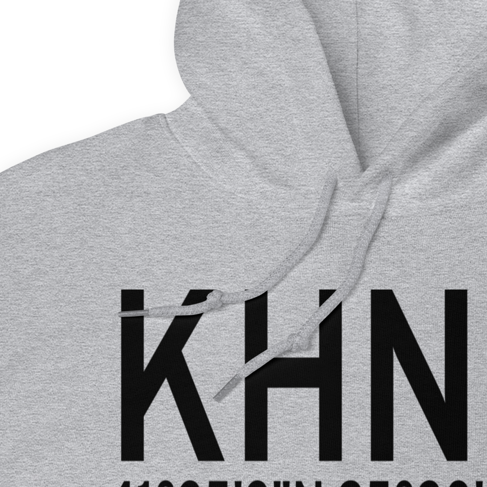 Harlan Municipal Airport (KHNR) ICAO Hoodie Sweatshirt 