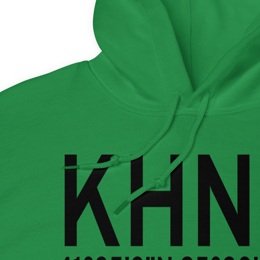 Harlan Municipal Airport (KHNR) ICAO Hoodie Sweatshirt 