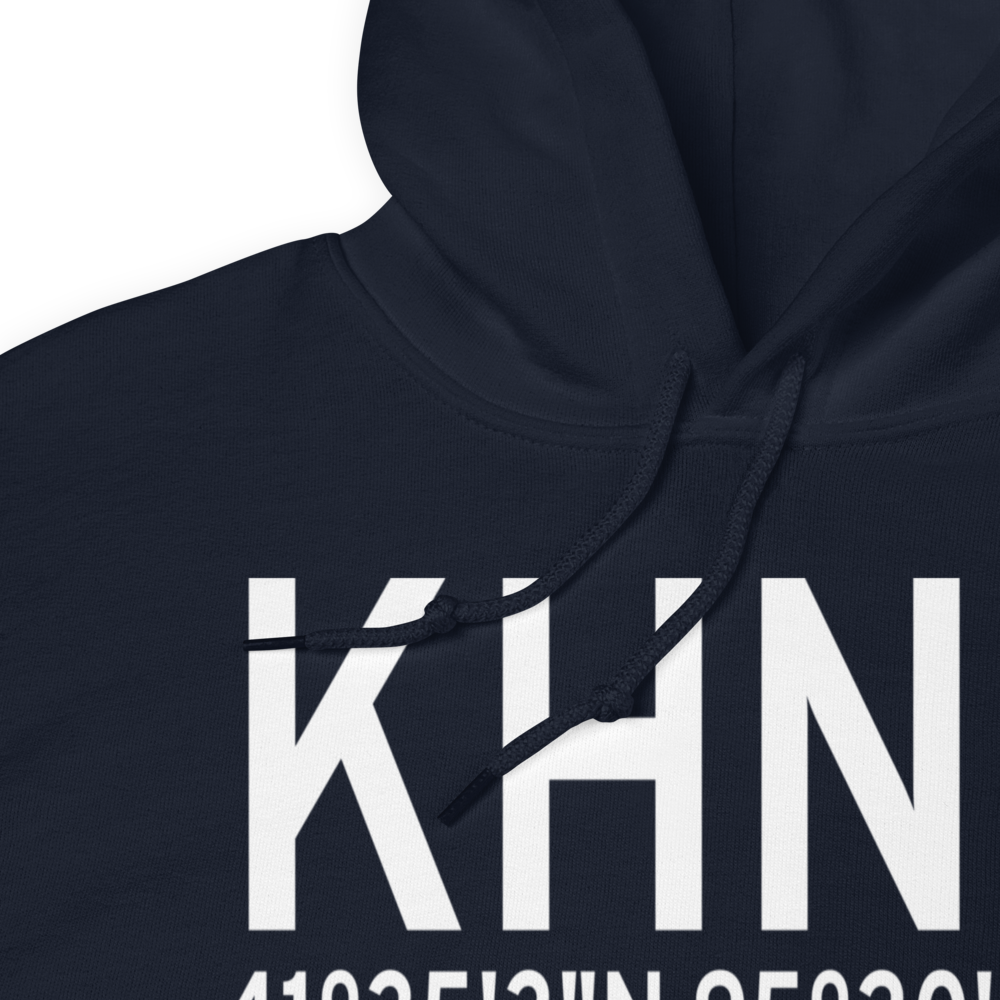 Harlan Municipal Airport (KHNR) ICAO Hoodie Sweatshirt 