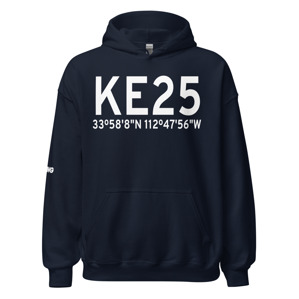 Wickenburg Municipal Airport (KE25) ICAO Hoodie Sweatshirt 