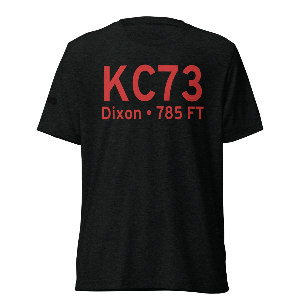 Dixon Municipal Charles R. Walgreen Field (KC73) ICAO Tri-blend T-Shirt 