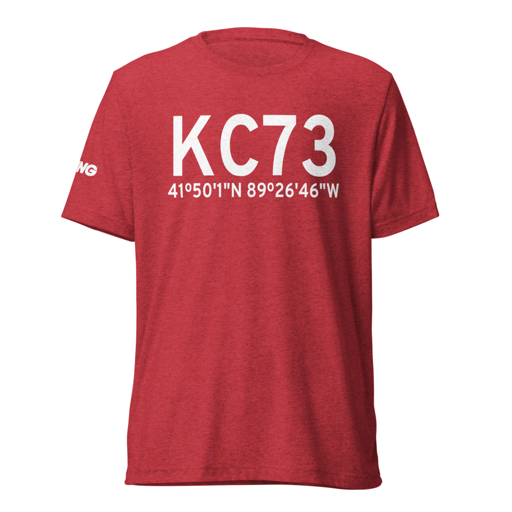 Dixon Municipal Charles R. Walgreen Field (KC73) ICAO Tri-blend T-Shirt 