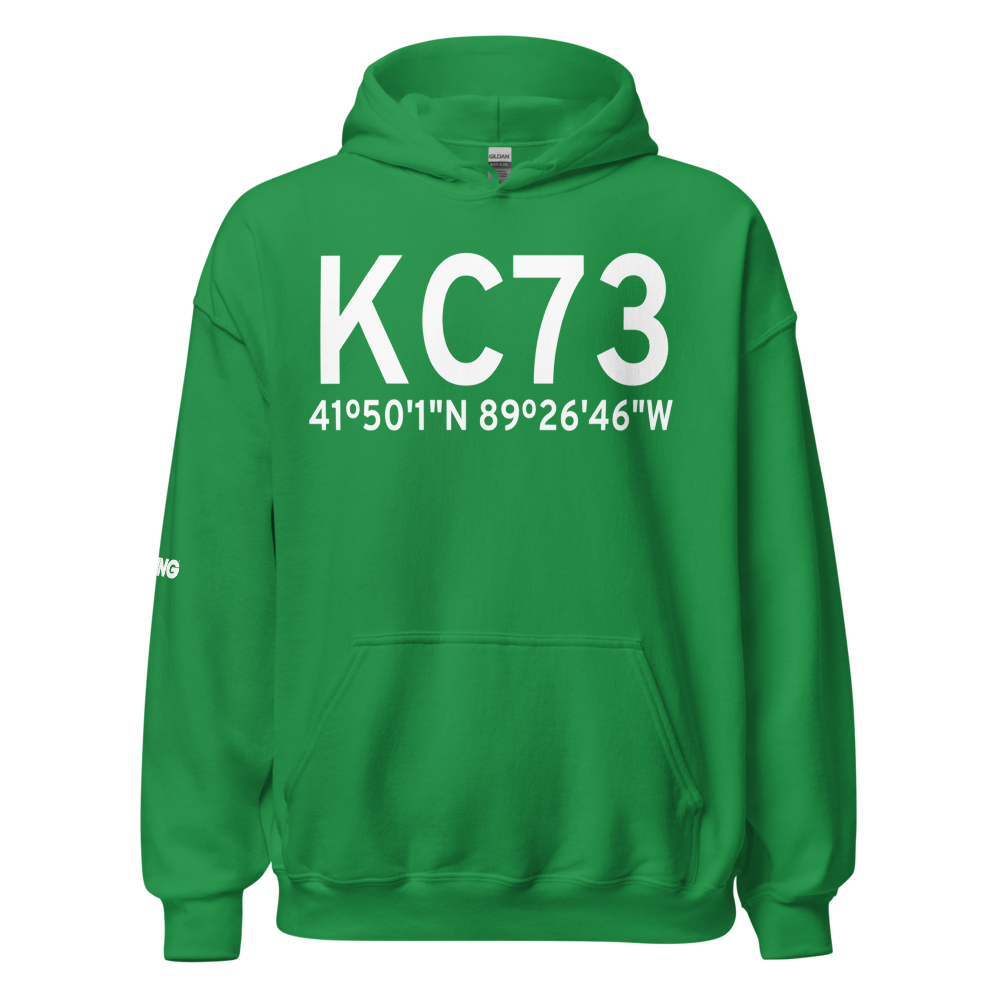 Dixon Municipal Charles R. Walgreen Field (KC73) ICAO Hoodie Sweatshirt 