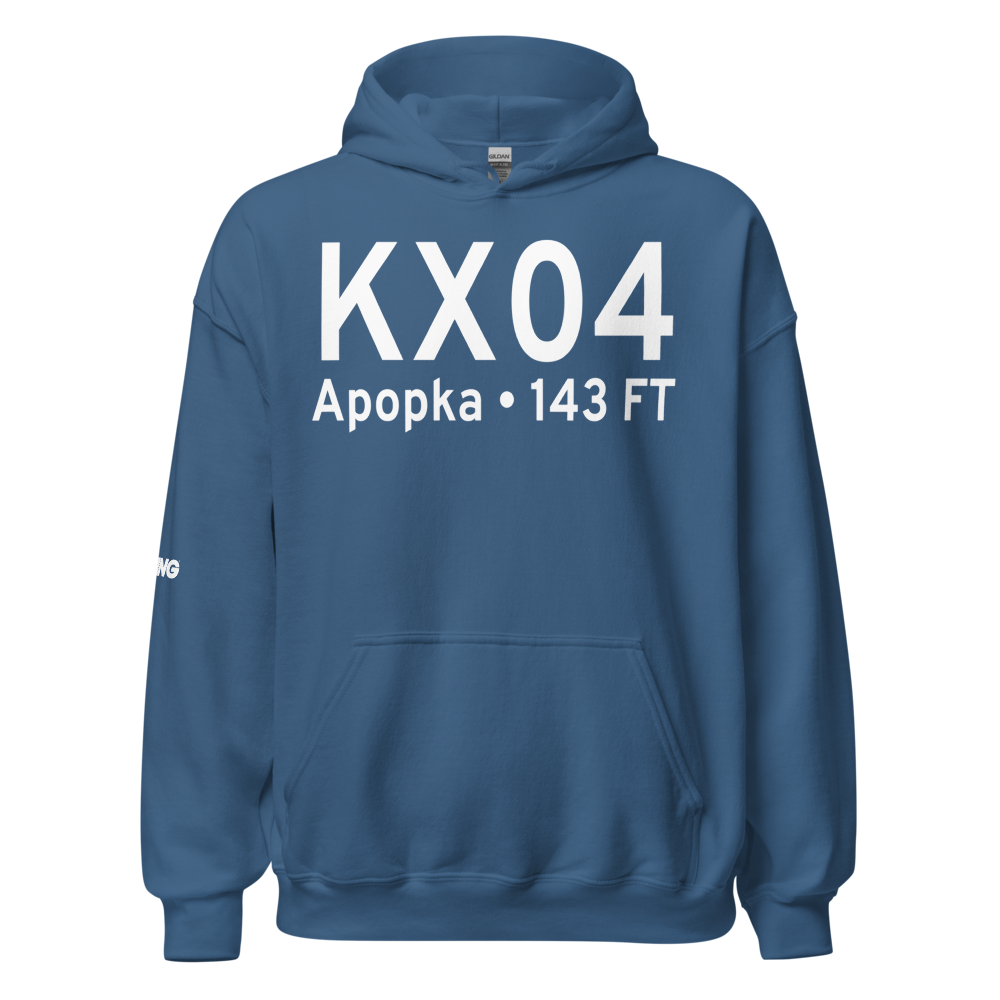 Orlando Apopka Airport (KX04) ICAO Hoodie Sweatshirt 