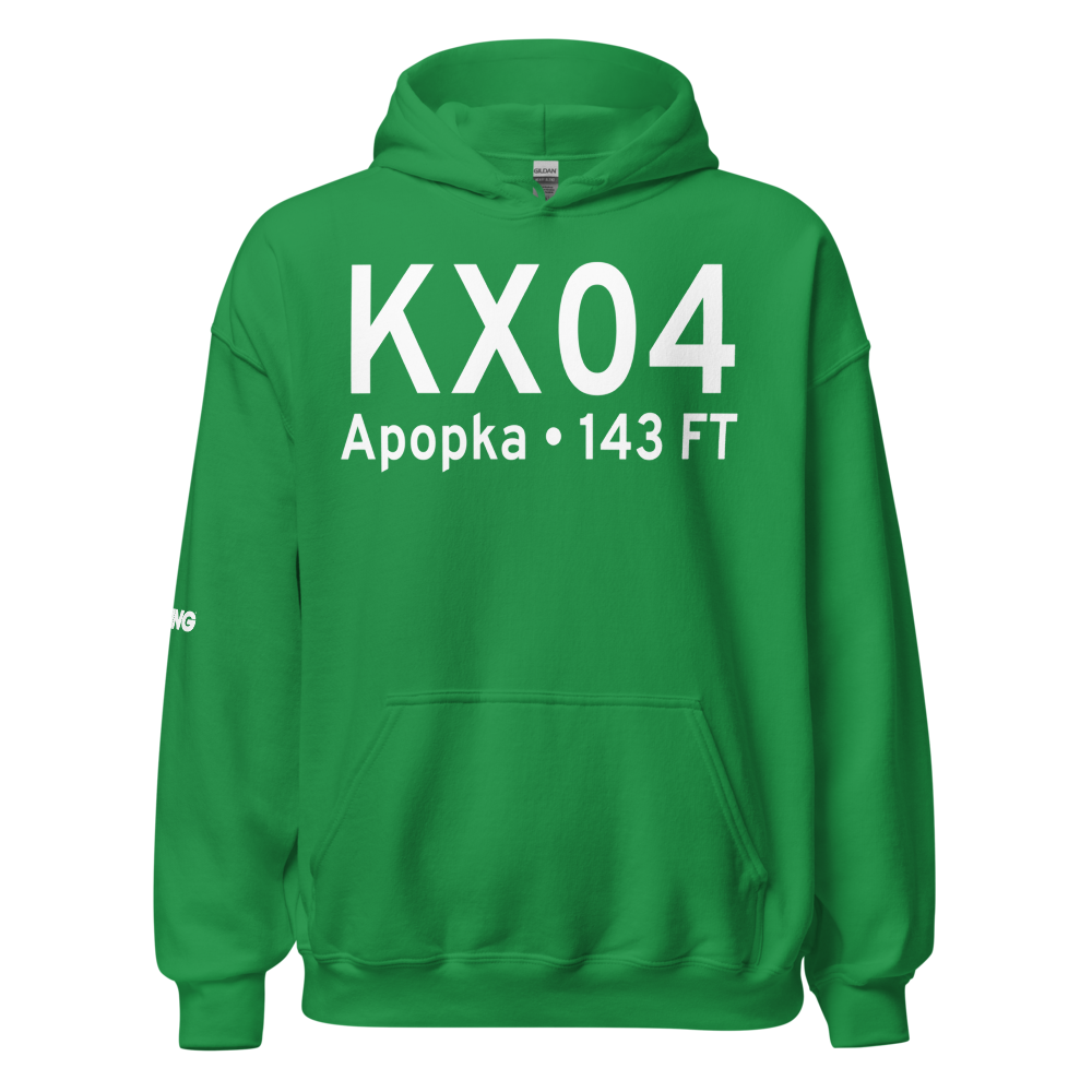Orlando Apopka Airport (KX04) ICAO Hoodie Sweatshirt 