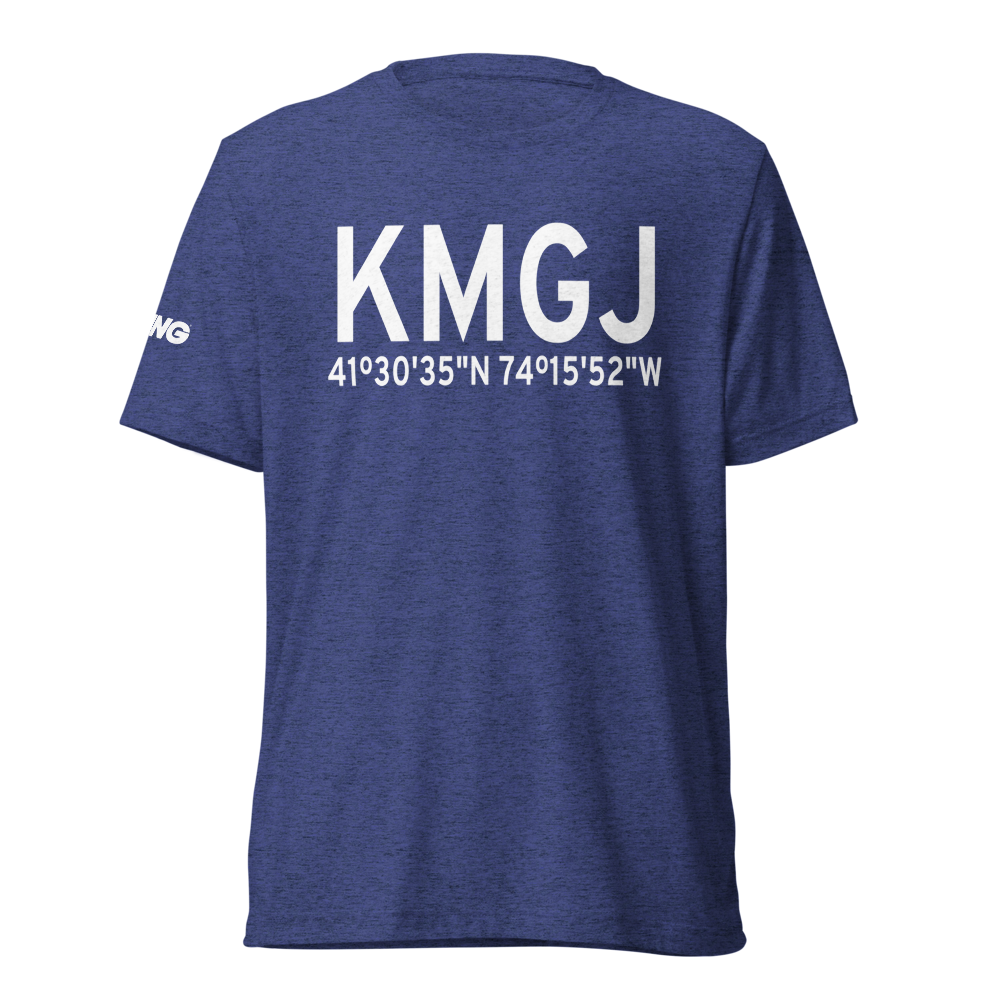 Orange County Airport (KMGJ) ICAO Tri-blend T-Shirt 