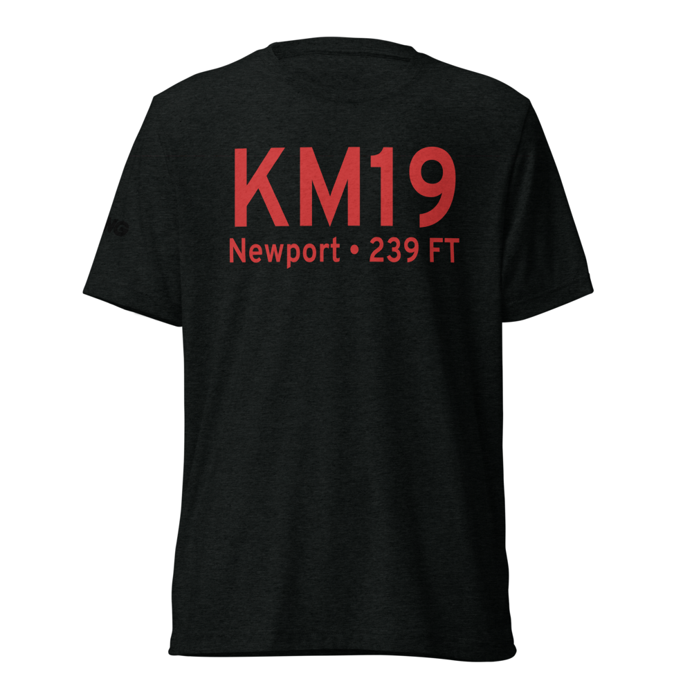 Newport Regional Airport (KM19) ICAO Tri-blend T-Shirt 