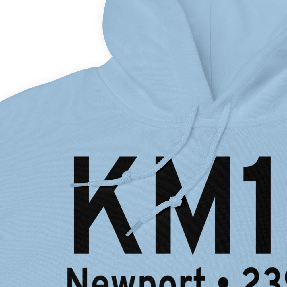 Newport Regional Airport (KM19) ICAO Hoodie Sweatshirt 