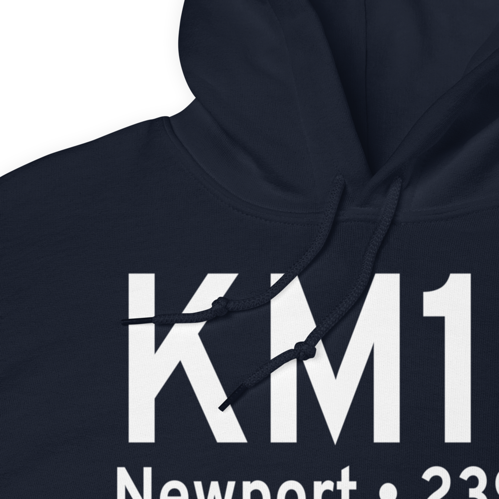 Newport Regional Airport (KM19) ICAO Hoodie Sweatshirt 