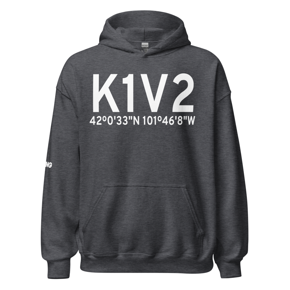 Grant County Airport (K1V2) ICAO Hoodie Sweatshirt 
