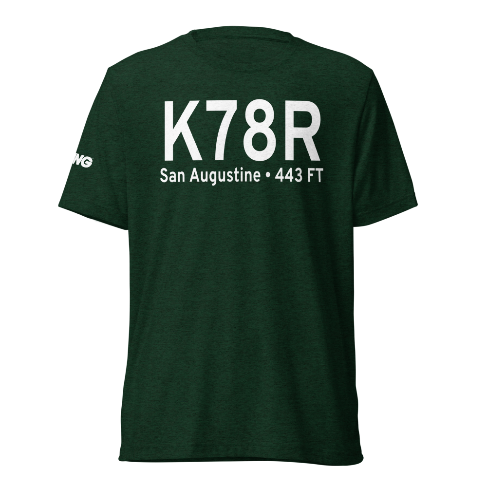 San Augustine County Airport (K78R) ICAO Tri-blend T-Shirt 