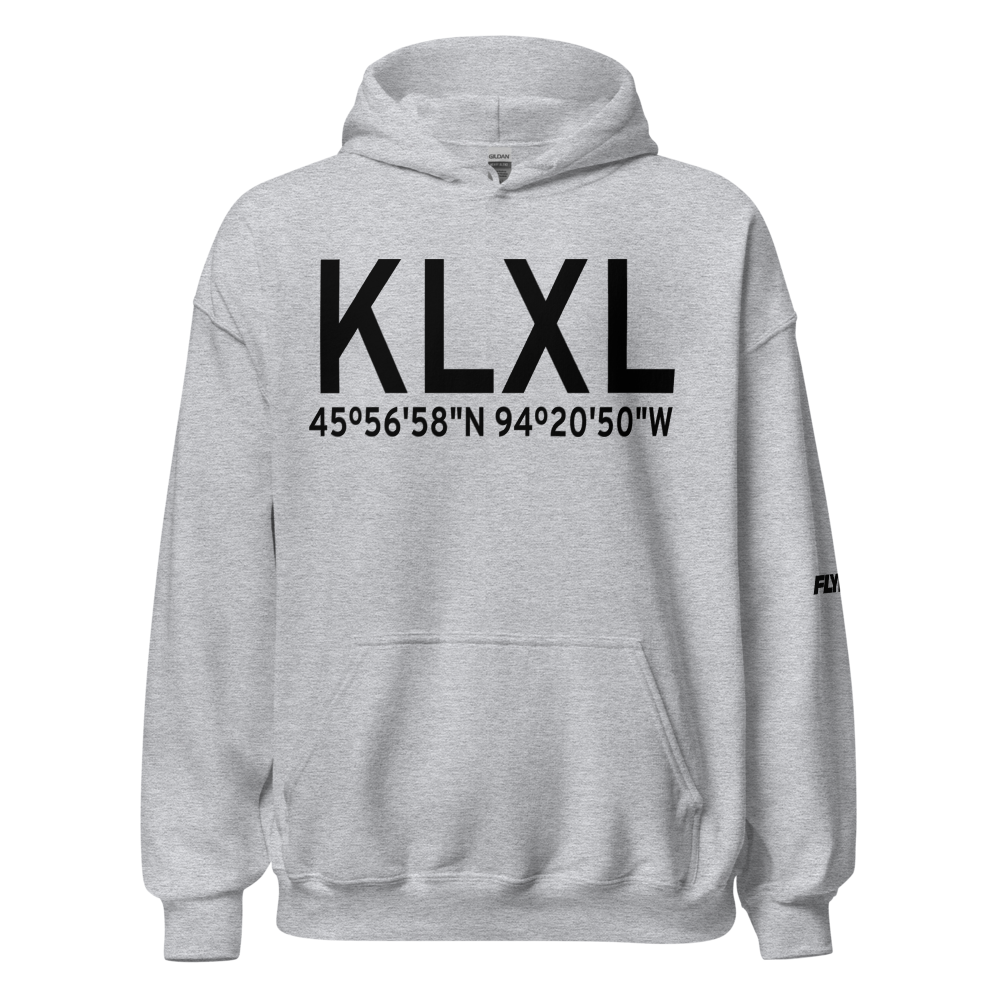 Little Falls-Morrison County-Lindbergh field (KLXL) ICAO Hoodie Sweatshirt 