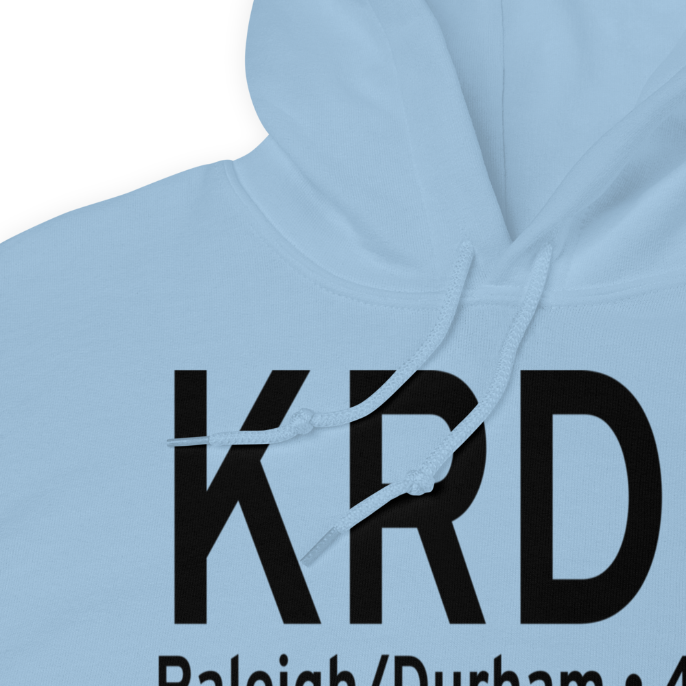 Raleigh Durham International Airport (KRDU) ICAO Hoodie Sweatshirt 