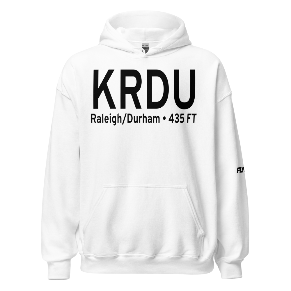 Raleigh Durham International Airport (KRDU) ICAO Hoodie Sweatshirt 