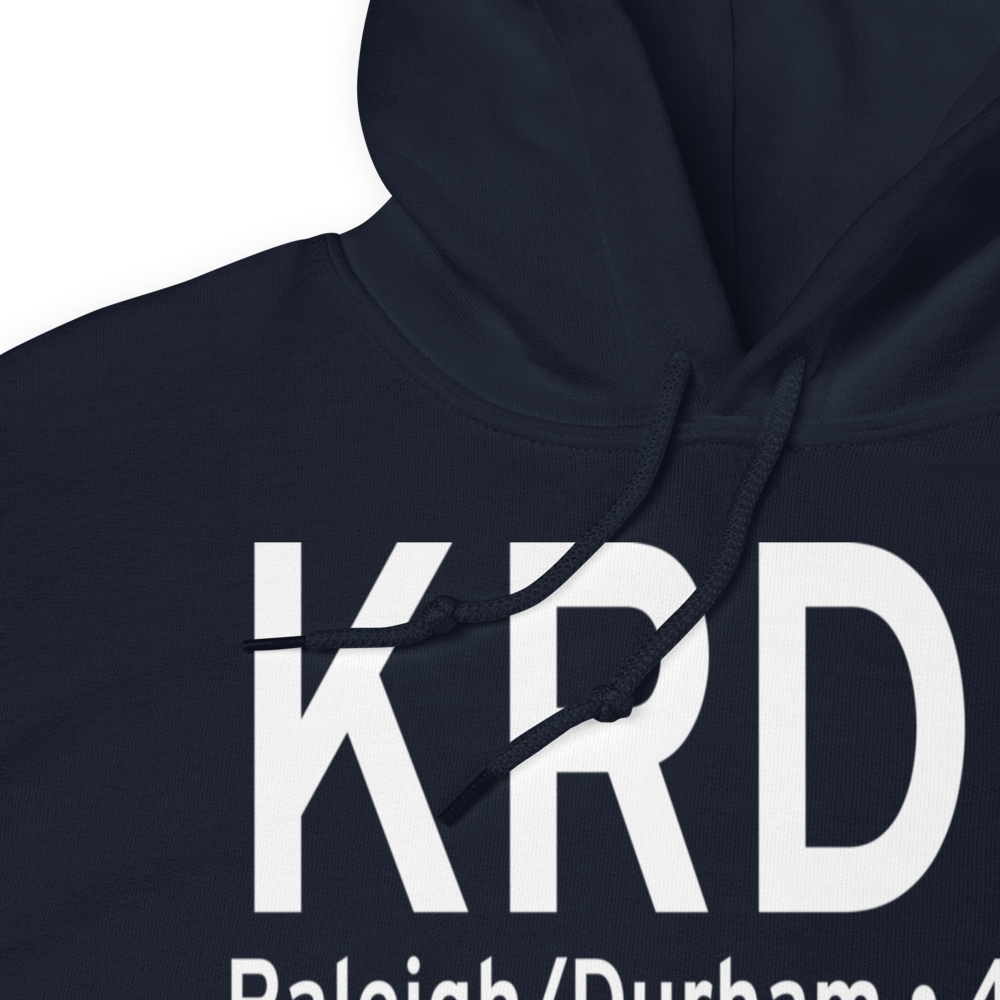 Raleigh Durham International Airport (KRDU) ICAO Hoodie Sweatshirt 