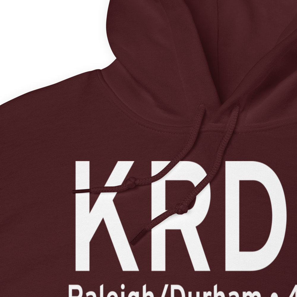 Raleigh Durham International Airport (KRDU) ICAO Hoodie Sweatshirt 