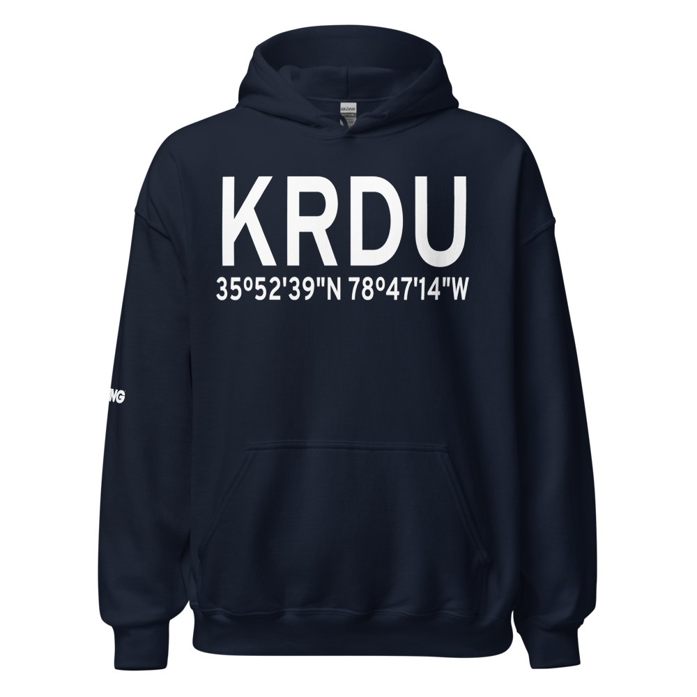 Raleigh Durham International Airport (KRDU) ICAO Hoodie Sweatshirt 
