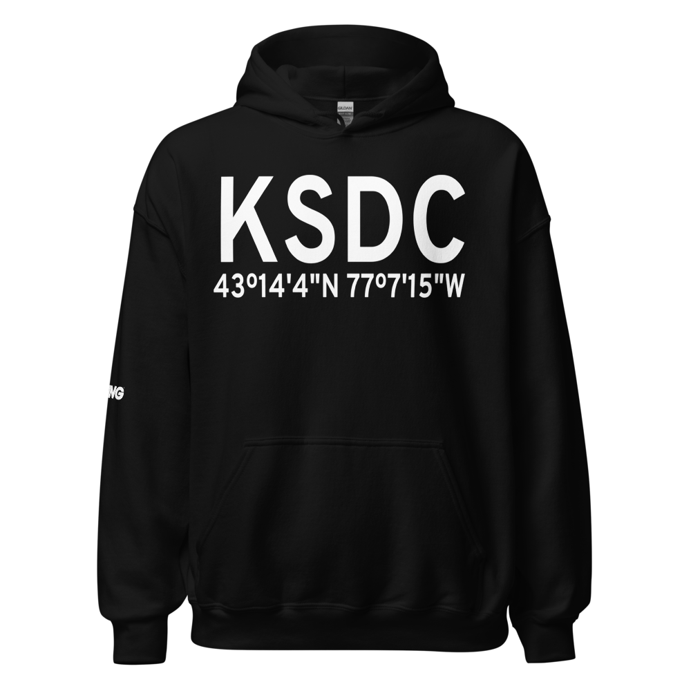 Williamson Sodus Airport (KSDC) ICAO Hoodie Sweatshirt 