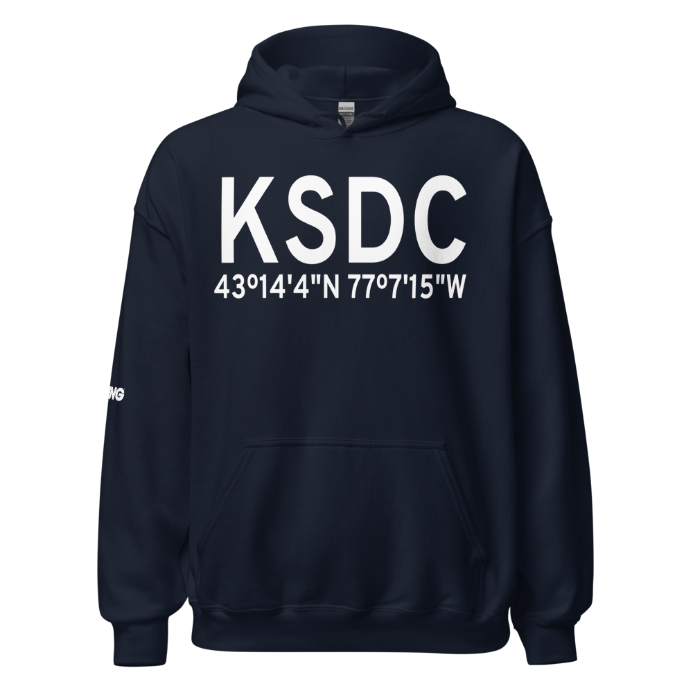 Williamson Sodus Airport (KSDC) ICAO Hoodie Sweatshirt 