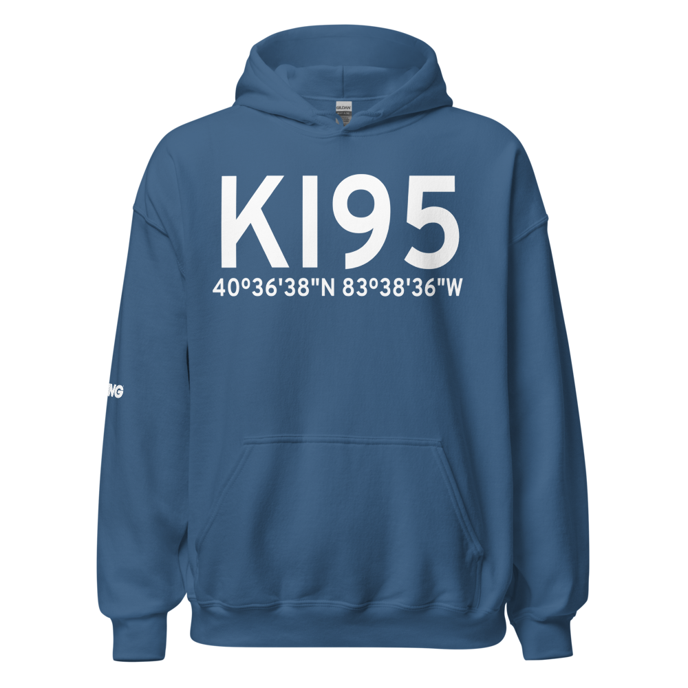Hardin County Airport (KI95) ICAO Hoodie Sweatshirt 