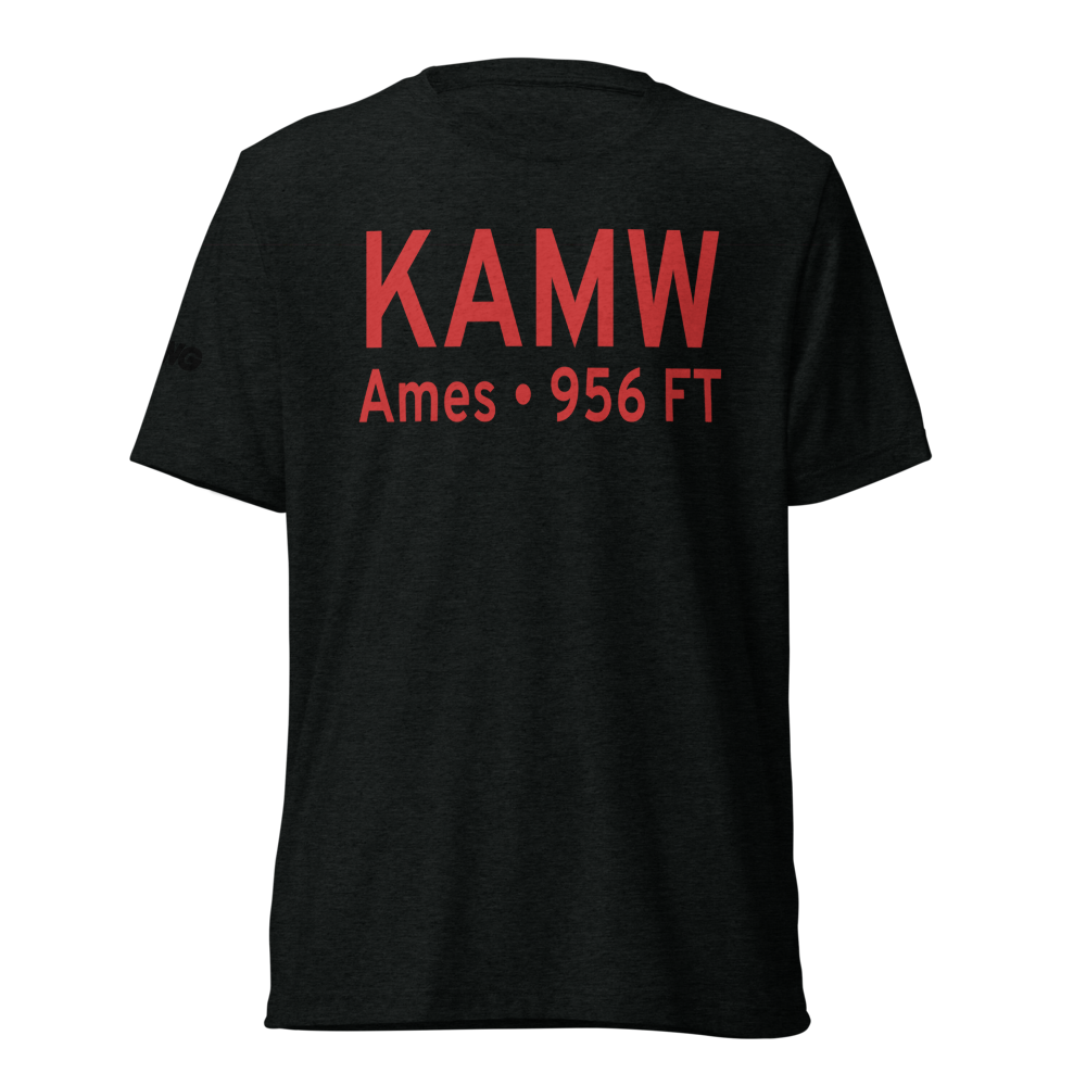 Ames Municipal Airport (KAMW) ICAO Tri-blend T-Shirt 