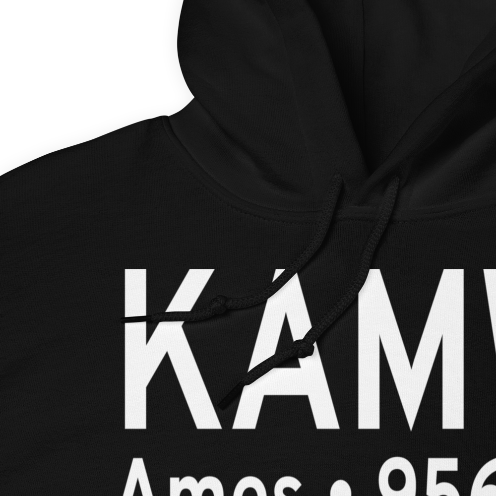 Ames Municipal Airport (KAMW) ICAO Hoodie Sweatshirt 