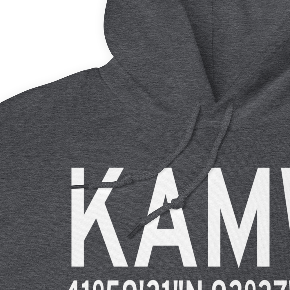 Ames Municipal Airport (KAMW) ICAO Hoodie Sweatshirt 
