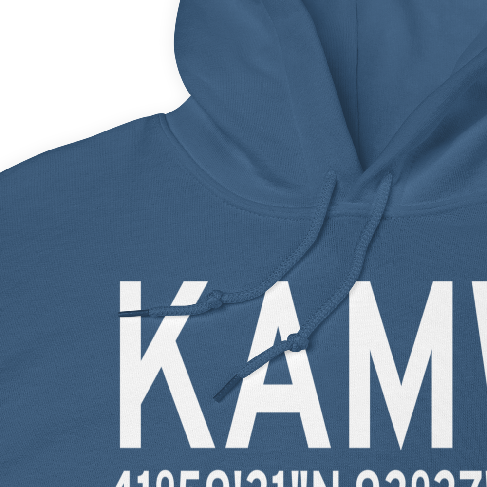 Ames Municipal Airport (KAMW) ICAO Hoodie Sweatshirt 