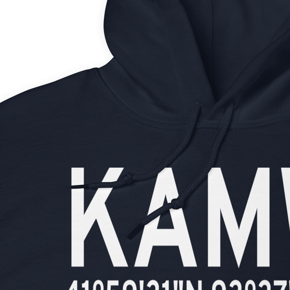 Ames Municipal Airport (KAMW) ICAO Hoodie Sweatshirt 