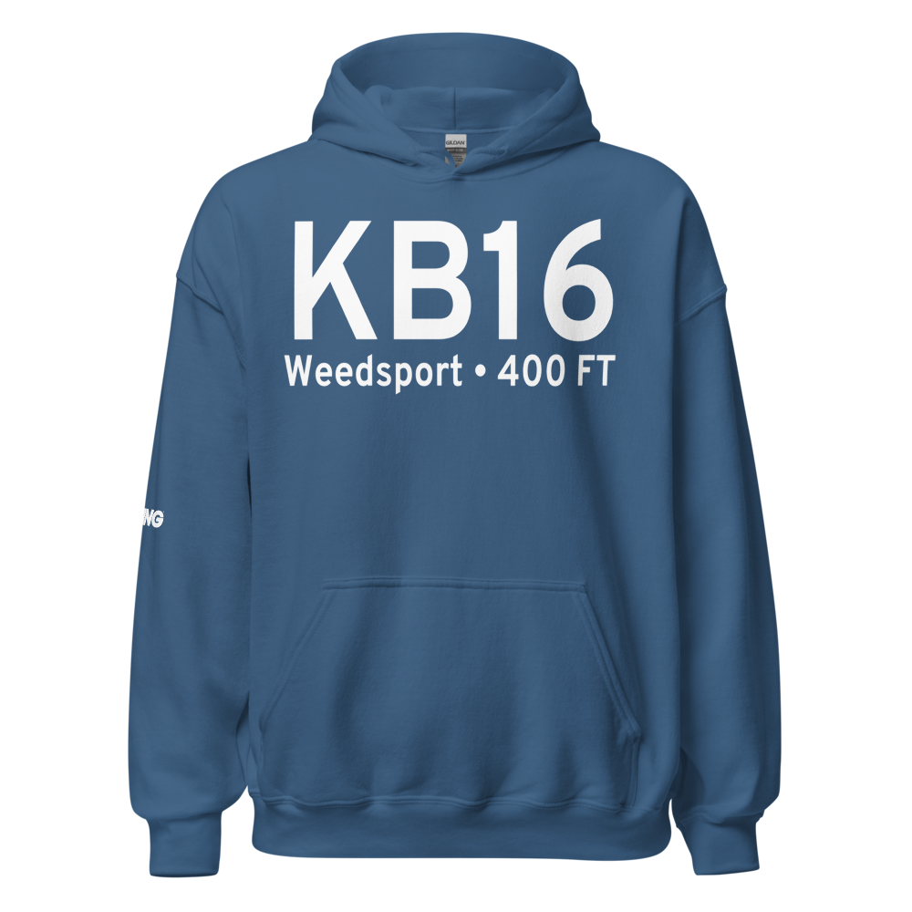 Whitfords Airport (KB16) ICAO Hoodie Sweatshirt 