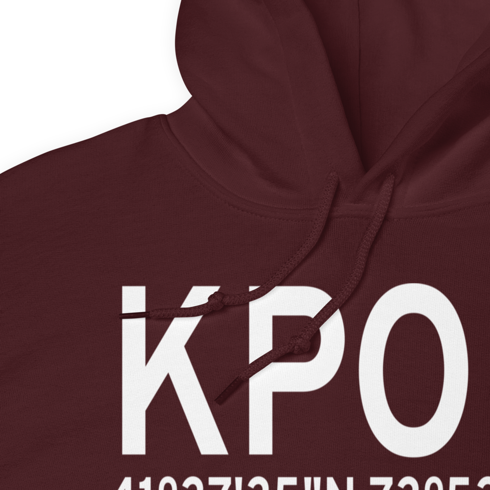 Dutchess County Airport (KPOU) ICAO Hoodie Sweatshirt 