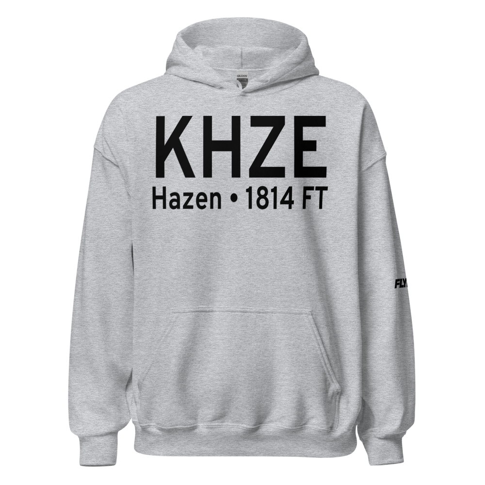 Mercer County Regional Airport (KHZE) ICAO Hoodie Sweatshirt 