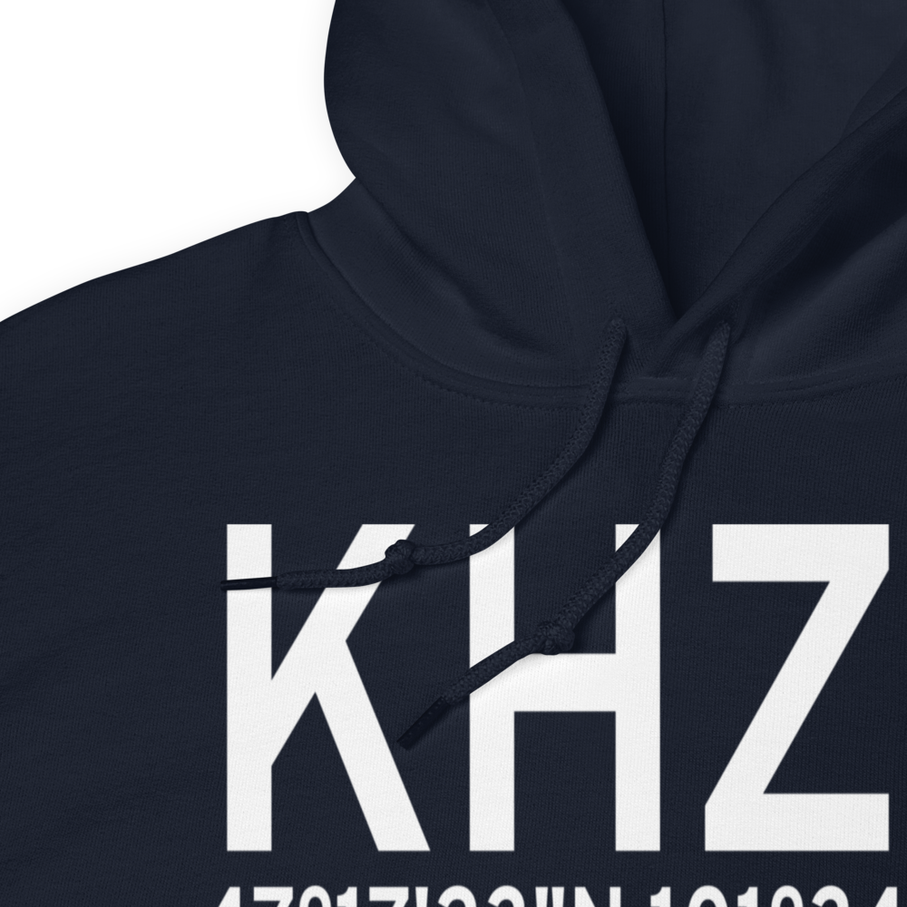 Mercer County Regional Airport (KHZE) ICAO Hoodie Sweatshirt 