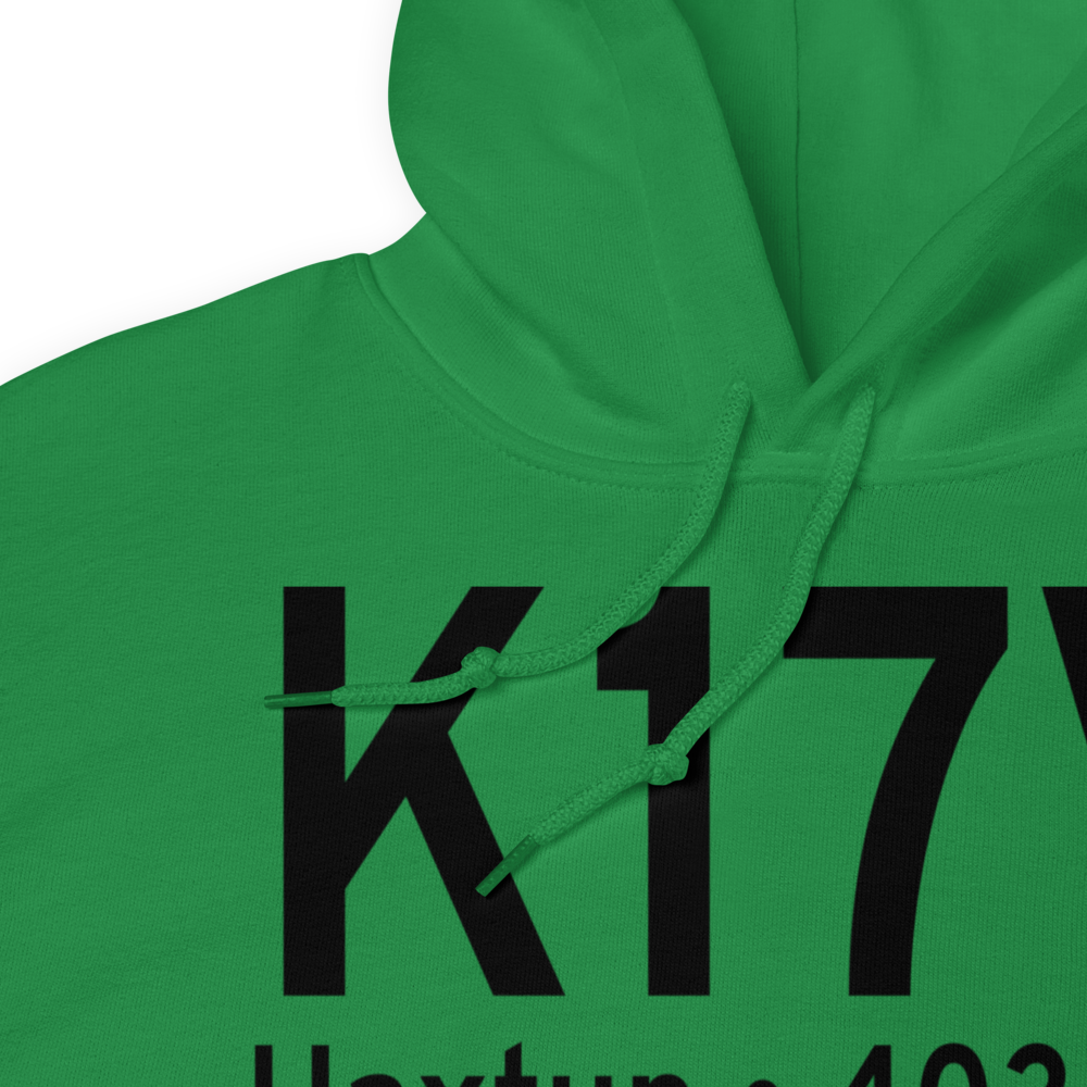 Haxtun Municipal Airport (K17V) ICAO Hoodie Sweatshirt 