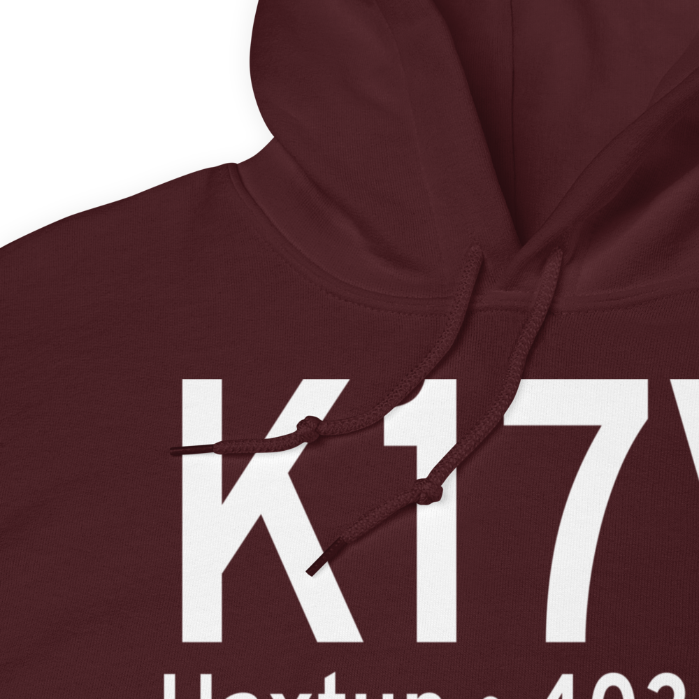 Haxtun Municipal Airport (K17V) ICAO Hoodie Sweatshirt 