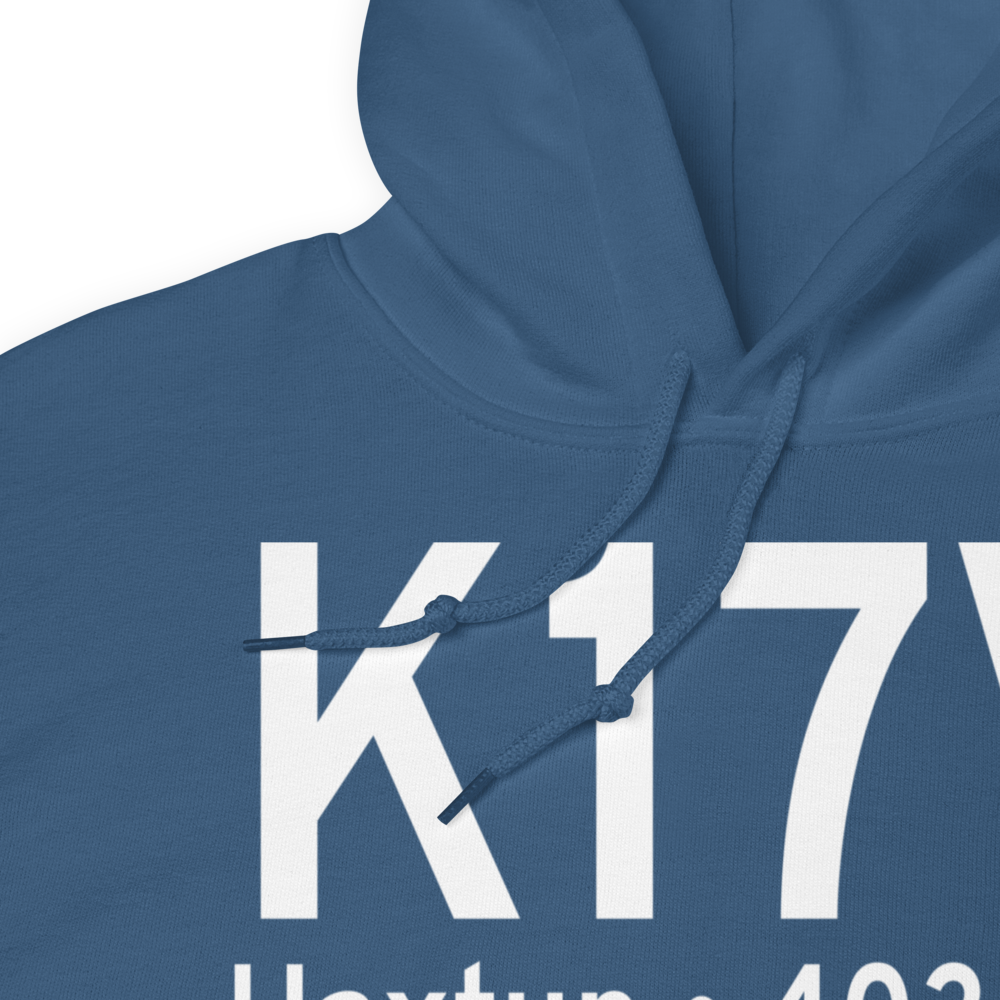 Haxtun Municipal Airport (K17V) ICAO Hoodie Sweatshirt 
