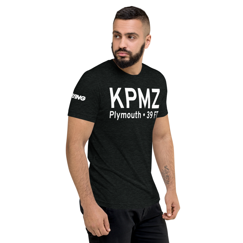 Plymouth Municipal Airport (KPMZ) ICAO Tri-blend T-Shirt 